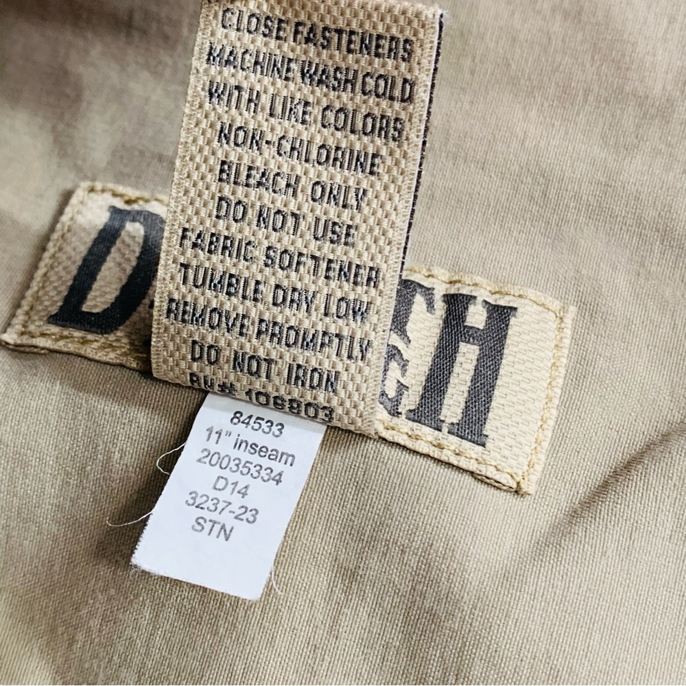 Duluth Flex Dry on the Fly Cargo Shorts in Khaki Size Large 10” Inseam - Picture 8 of 11